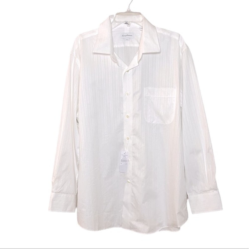 NWT Tommy Bahama White Texture Button Down Shirt - Picture 2 of 10